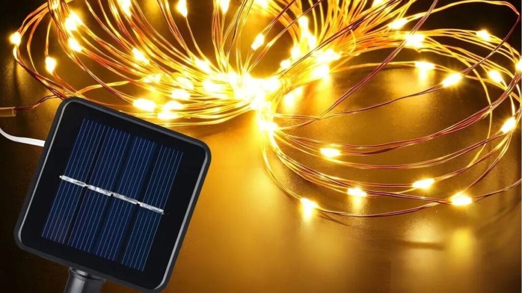 Luces de hadas solares micro LED en alambre de cobre flexible
